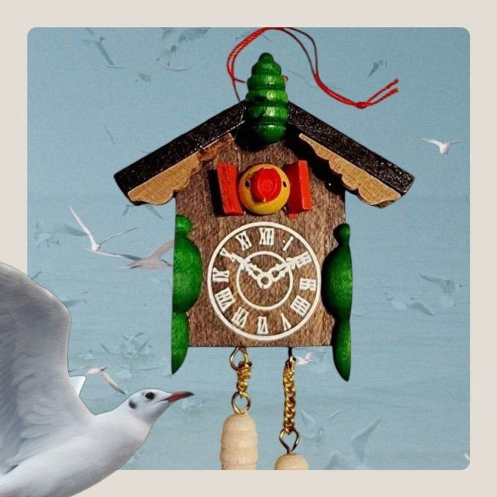 Christian Ulbricht Cuckoo Clock Germany Wood Vintage Ornament